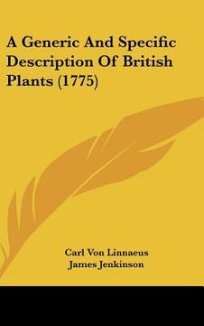 portada a generic and specific description of british plants (1775) (in English)