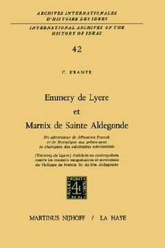 portada emmery de lyere et marnix de sainte aldegonde (in English)