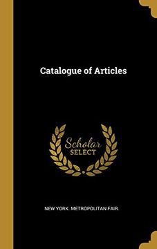 portada Catalogue of Articles (en Inglés)