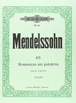 portada Romanza sin Palabras. (Edic. Completa). (Piano). (Ei0040) (in Spanish)