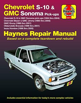 portada Chevy S-10 & gmc Sonoma Pick-Ups (94-04). Inc. S-10 Blazer & gmc Jimmy (95-05), gmc Envoy (98-01) & Olds Bravada 