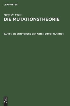 portada Die Entstehung der Arten Durch Mutation (German Edition) [Hardcover ] (en Alemán)