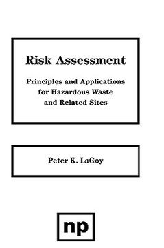 portada risk assessment: principles and applications for hazardous waste and related sites (en Inglés)