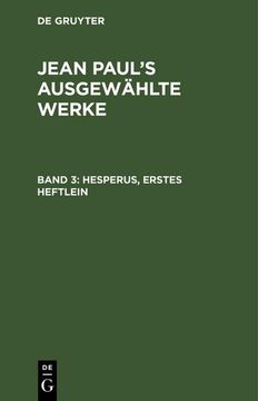 portada Hesperus, Erstes Heftlein (en Alemán)
