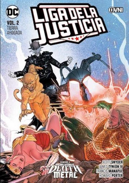 portada Tierra Ahogada - Liga de la Justicia Vol. 2