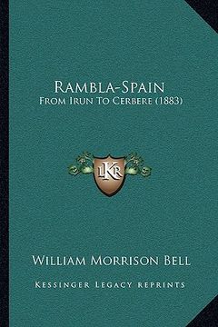 portada rambla-spain: from irun to cerbere (1883) (in English)
