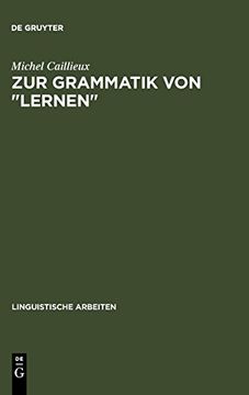 portada Zur Grammatik von "Lernen" (Linguistische Arbeiten) (en Alemán)