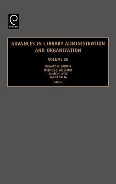 portada adv in library admin & org vol 25 (en Inglés)