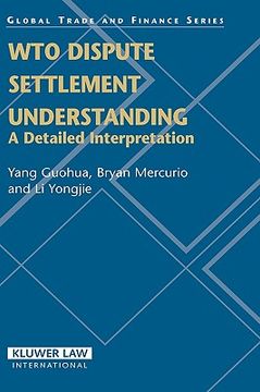 portada wto dispute settlement understanding: a detailed interpretation