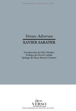 portada Versos Adversos (spanish Edition)