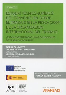 portada Estudios Tecnico-Juridico del Convenio 188 Sobre Trabajo de la pe sca 2007 de la Organizacion del Trabajo (in Spanish)