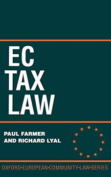 portada Ec tax law (Oxford European Union law Library) (en Inglés)
