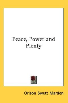 portada peace, power and plenty (en Inglés)