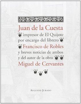 portada Juan de la Cuesta, Impresor del el Quijote por Encargo del Librero