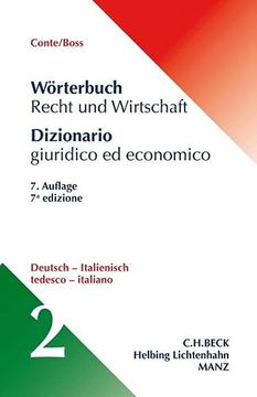 portada Wörterbuch Recht & Wirtschaft Teil ii: Deutsch-Italienisch