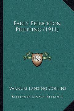 portada early princeton printing (1911) (en Inglés)