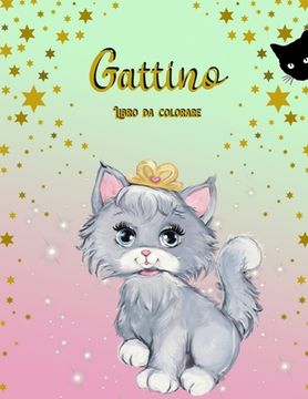 portada Gattino Libro da Colorare: Libro di attività per bambini (en Italiano)