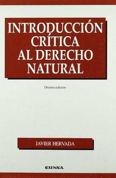 portada Introducción Crítica al Derecho Natural (Manuales (Universidad de Navarra. Facultad de Derecho)) (in Spanish)