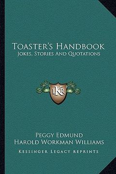 portada toaster's handbook: jokes, stories and quotations (en Inglés)