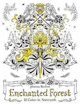 portada Enchanted Forest: 12 Color-In Notecards 