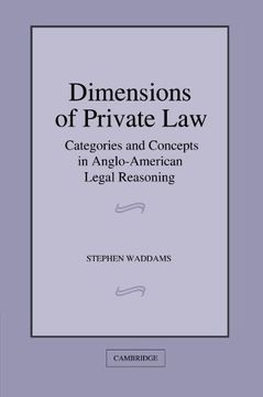 portada Dimensions of Private Law: Categories and Concepts in Anglo-American Legal Reasoning (en Inglés)