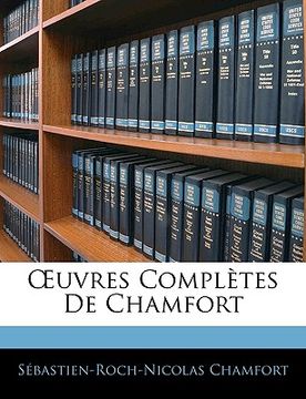 portada Oeuvres Complètes de Chamfort (in French)