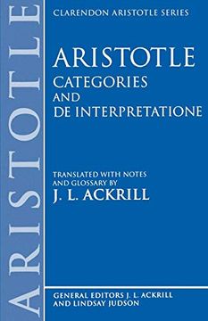 portada Aristotle's Categories and de Interpretatione (en Inglés)