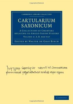 portada Cartularium Saxonicum 3 Volume Set: Cartularium Saxonicum - Volume 2 (Cambridge Library Collection - Medieval History) (en Inglés)