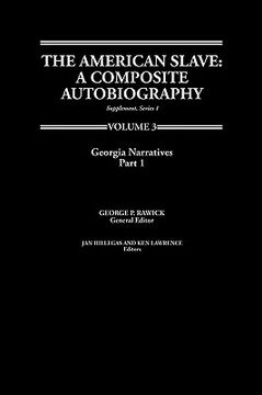 portada the american slave--georgia narratives: part 1, supp. ser. 1. vol. 3 (en Inglés)