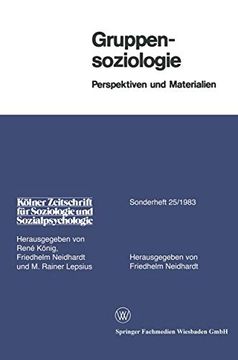 portada Gruppensoziologie: Perspektiven und Materialien (in German)