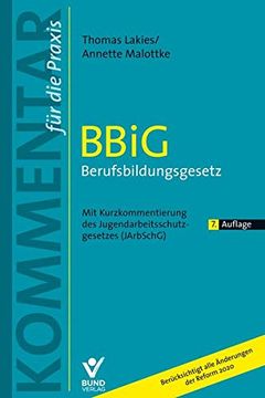 portada Bbig Berufsbildungsgesetz -Language: German (en Alemán)