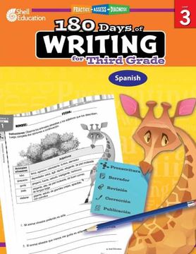 portada 180 Days of Writing for Third Grade (Spanish): Practice, Assess, Diagnose (180 Days of Practice) (in Spanish)