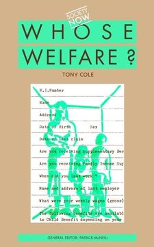 portada Whose Welfare (en Inglés)