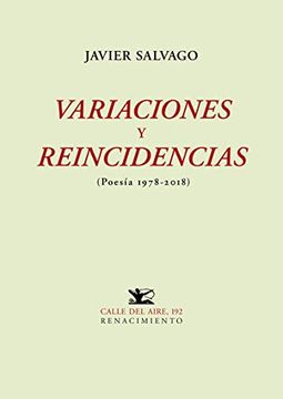 portada Variaciones y Reincidencias: (Poesía 1978-2018) (in Spanish)