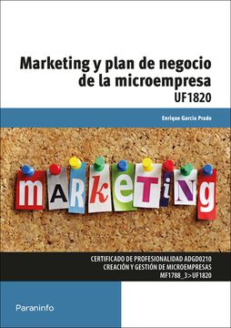 portada Marketing y Plan de Negocio de la Microempresa (cp - Certificado Profesionalidad)