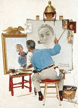 portada Norman Rockwell'S Triple Self-Portrait Notebook (en Inglés)