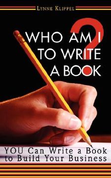 portada who am i to write a book? (in English)
