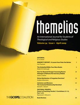 portada Themelios, Volume 34, Issue 1 (en Inglés)