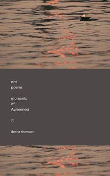 portada Not Poems: Moments of Awareness (en Inglés)