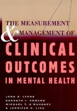 portada the measurement & management of clinical outcomes in mental health (en Inglés)