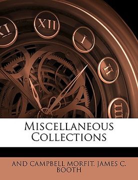portada miscellaneous collections (en Inglés)