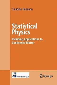 portada statistical physics: including applications to condensed matter (en Inglés)