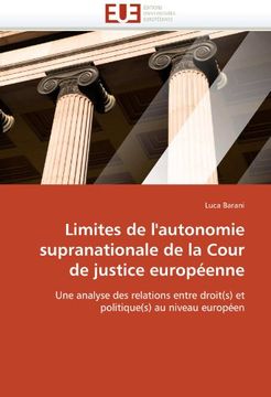 portada Limites de L'Autonomie Supranationale de La Cour de Justice Europeenne