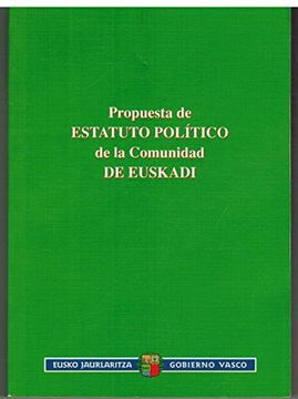 portada Estatuto Politico de la Comunidad de Euskadi,