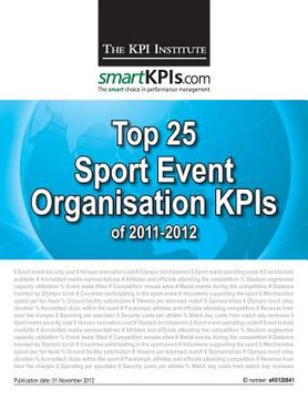portada Top 25 Sport Event Organisation KPIs of 2011-2012 (en Inglés)