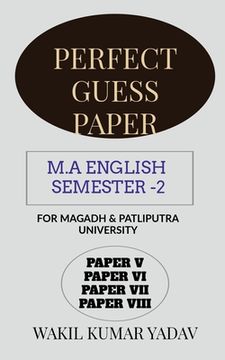portada Perfect Guess Paper M.a English Semester -2 (in English)