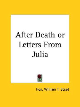 portada after death or letters from julia (in English)