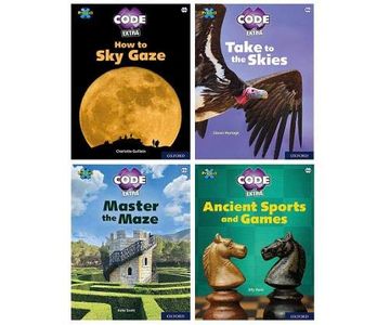 portada Project x Code Extra: White and Lime Book Bands, Oxford Levels 10 and 11: Sky Bubble and Maze Craze, Mixed Pack of 4 (en Inglés)