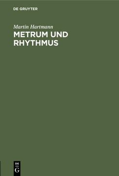 portada Metrum und Rhythmus (en Alemán)
