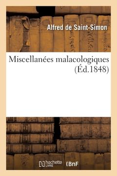 portada Miscellanées Malacologiques (in French)